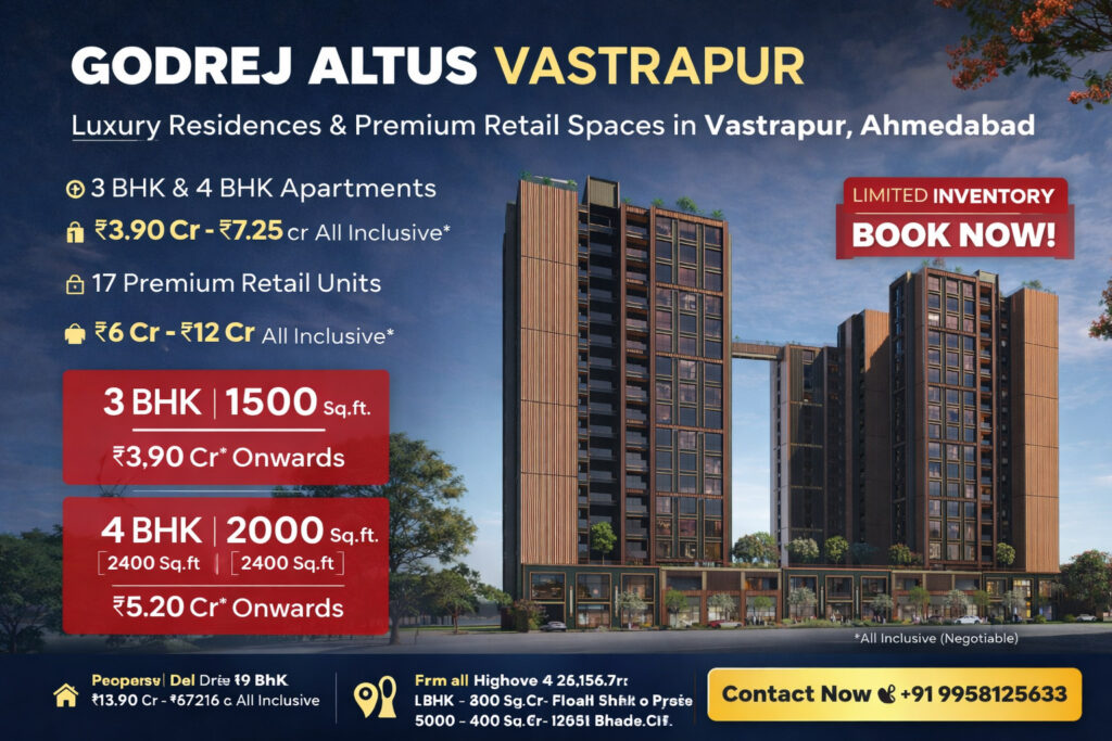 Godrej altus vastrapur ahmedabad premium apartments