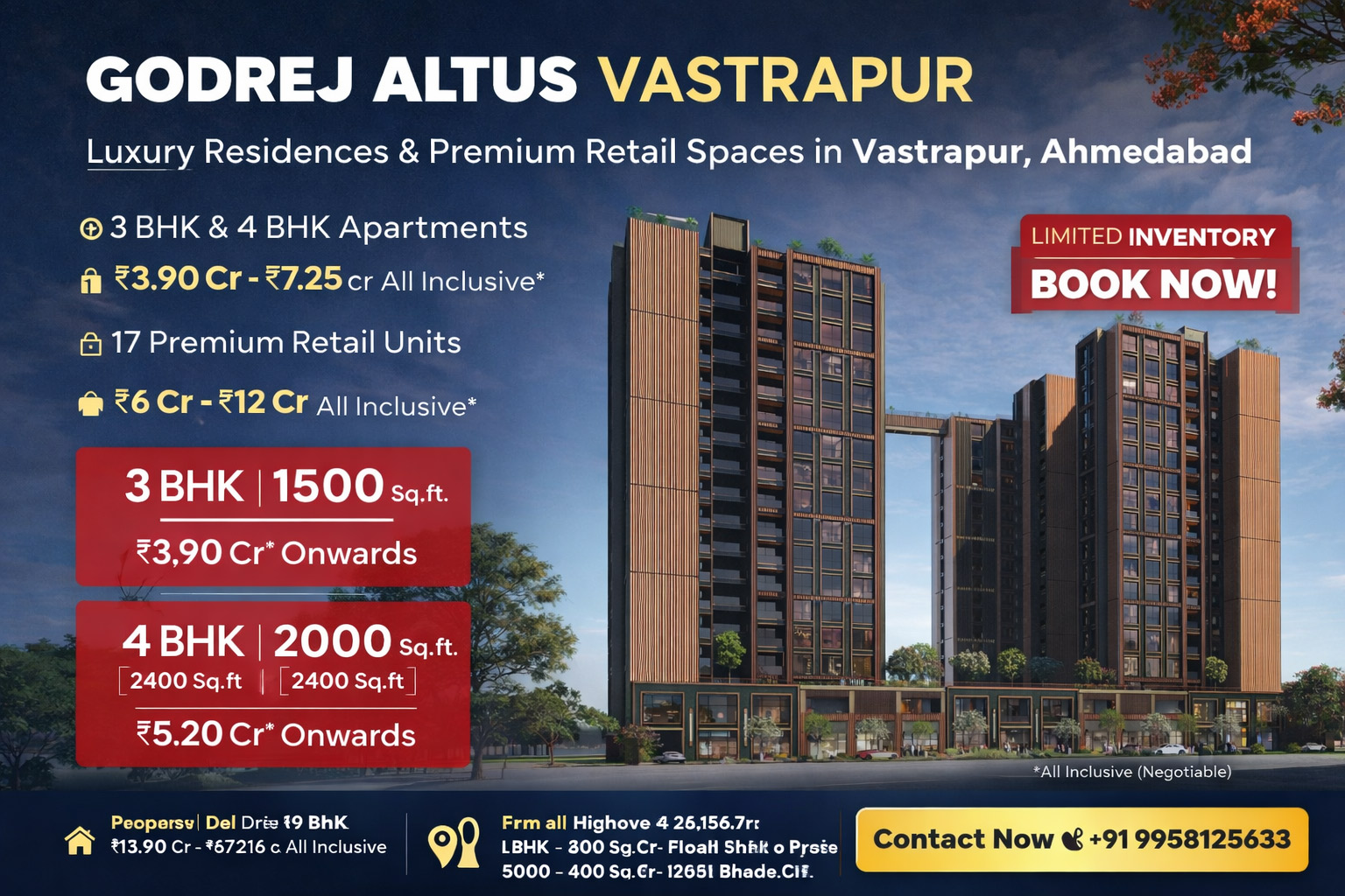 Godrej altus vastrapur ahmedabad premium apartments