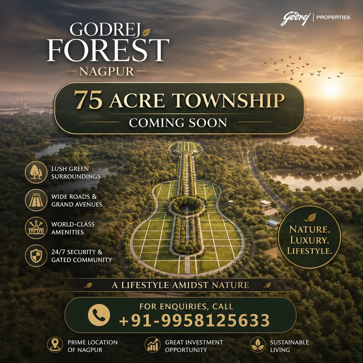 Godrej forest estate nagpur new launch 75 acre