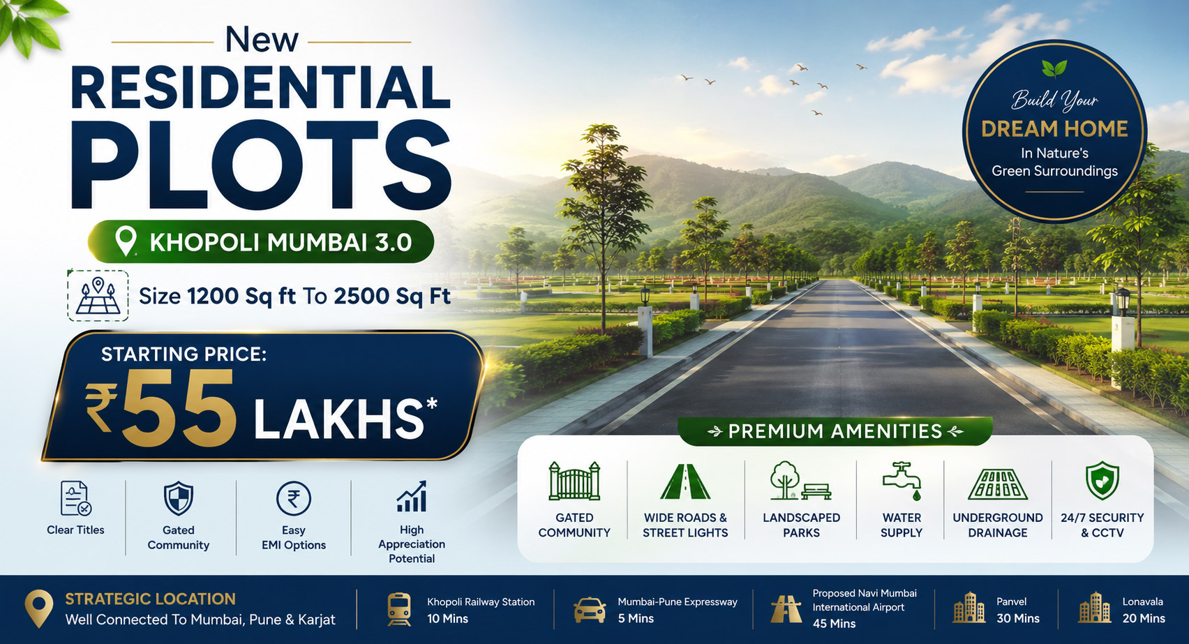 Khopoli plot pricelist