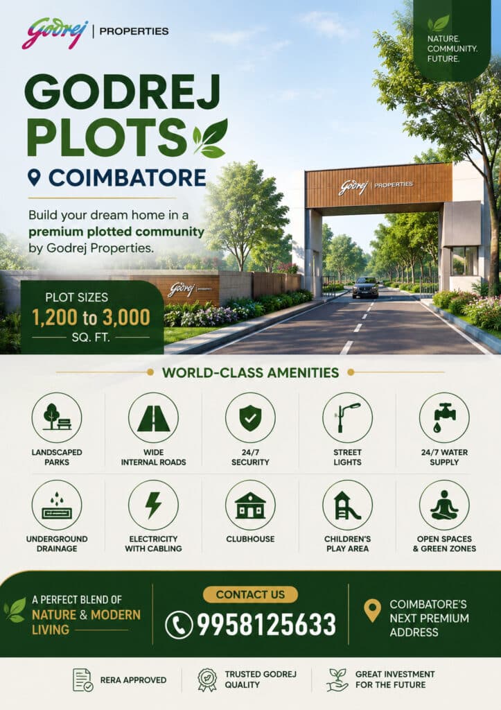 Godrej coimbatore plots photos